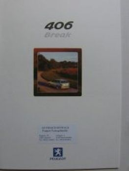 Peugeot 406 Break 11/2000 Prospekt NEU