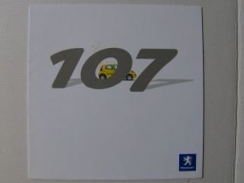 Peugeot 107 Prospekt 4/2005 NEU A5 Format