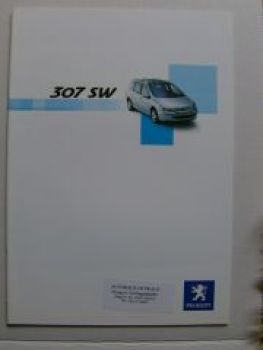 Peugeot 307 SW 4/2002 Prospekt NEU