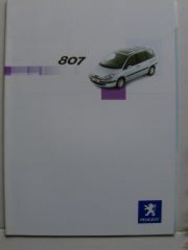 Peugeot 807 Prospekt 5/2003 NEU