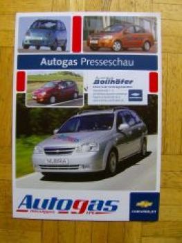 Chevrolet Autogas Presseschau alle Modelle NEU