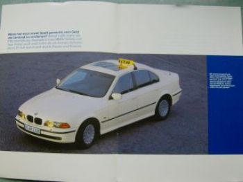 BMW 525tds Limousine E39 TAXI Prospekt 1996 Rarität