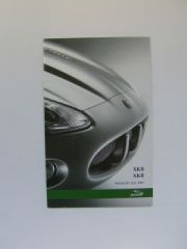 Jaguar XK8 +R Prospekt Juli 2002 +Preisliste NEU