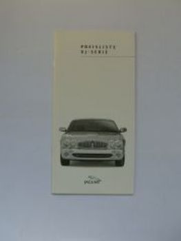 Jaguar XJ-Serie Preisliste September 1999 NEU
