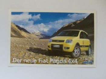 Fiat Panda 4X4 Prospekt Vorstellung August 2004