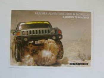 Hummer Adventure Tour in Morocco 2008 Prospekt NEU