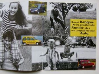 Renault Kangoo Prospekt A3 Format 3/1998 NEU