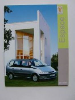 Renault Espace Prospekt August 1998 NEU