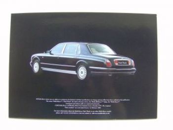 Rolls Royce Park Ward UK Englisch Prospekt 2/2000 NEU