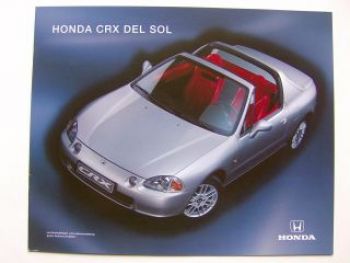 Honda CRX Del Sol Prospekt August 1996 NEU