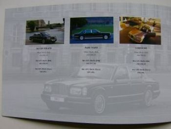Rolls-Royce Preisliste Silver Seraph Park Ward Corniche 2/2001