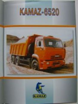 Kamaz 6520 4308 +Sattelzugmaschinen Prospekt Deutsch NEU