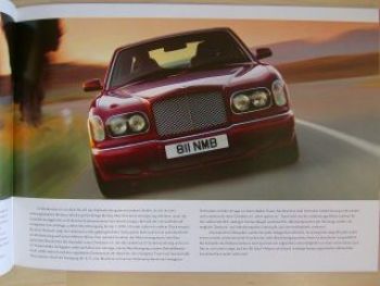 Bentley Arnage Red Label 1999 A3 Format Prospekt NEU