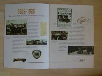 Lancia 90Jahre 1906-1996 A3 Prospekt Aprilia, Augusta,Flaminia