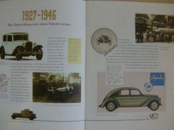 Lancia 90Jahre 1906-1996 A3 Prospekt Aprilia, Augusta,Flaminia