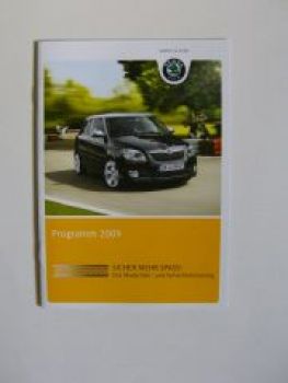 Skoda Programm 2009 Fahr-&Sicherheitstraining Prospekt