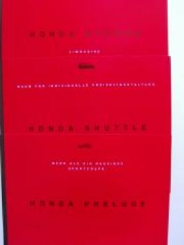 Honda Das Autmobile Erlebnis Mappe Prospekt 1/1995 NEU