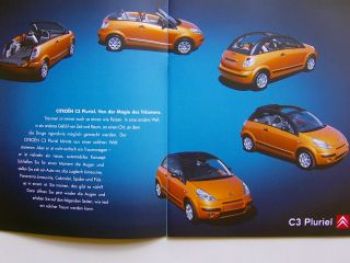 Citroen C3 Pluriel Prospekt 5/2002 +Tests +Preise 2003 NEU