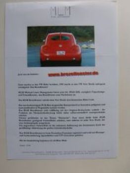 MLM Brezelfeinster.de New Beetle Umbau 2/1999 Prospektblatt