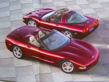 Chevrolet Corvette Prospekt Großformat 2003+Historie 1953-86