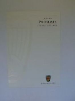 Rover Preisliste Serie 200/400 September 1999 NEU