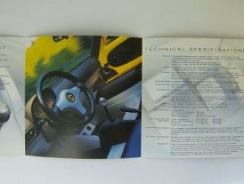 Lotus Elise Prospekt UK England NEU Rarität