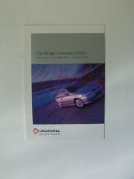 Vauxhall Car Range Customer Offers 1.12.99-31.1.2000