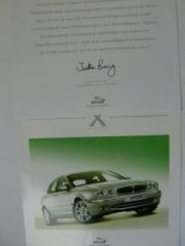 Jaguar X-Type Vorstellungs Bildermappe Prospekt Rarität