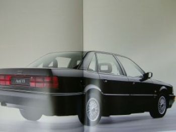 Audi V8 Prospektmappe 1990 +Preisliste+Farben/Polster