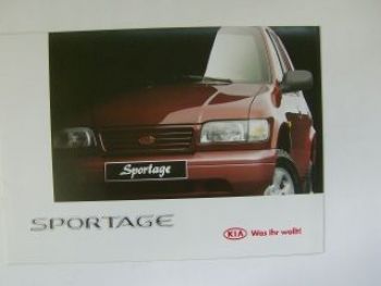 Kia Sportage Prospekt September 1997 NEU