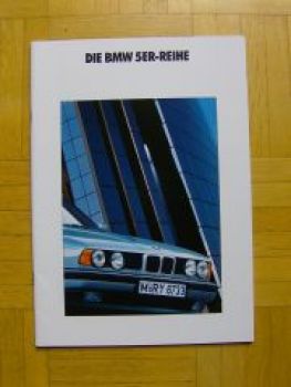 BMW 5er Reihe E34 Prospekt 1991 520i 525i 535i