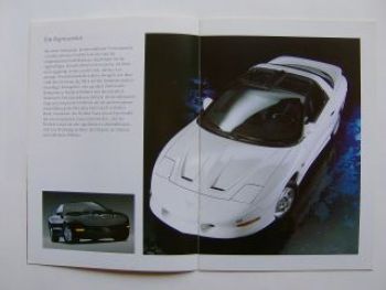 Pontiac Firebird SE +Trans Am Prospekt USA Deutsche Sprache