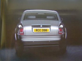 Rolls-Royce Phantom Prospekt A3 Format 2003 UK Englisch
