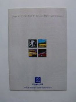 Peugeot Modellprogramm Prospekt ALLE 4/1997 NEU
