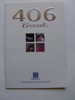 Peugeot 406 Break Prospekt 12/1996 NEU