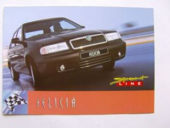 Skoda Felicia Sport Line Prospekt 9/1999 NEU