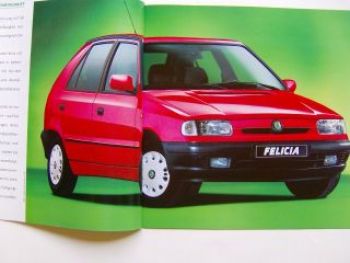 Skoda Felicia Limousine & Combi Prospekt Neue Generation 8/1996