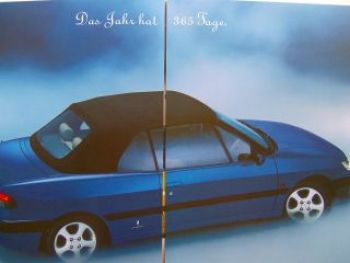 Peugeot 306 Cabriolet  +Roland Garros 7/1996 Prospekt NEU