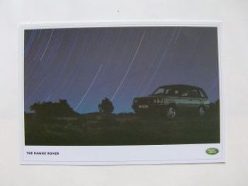 Land Rover The Range Rover Karte A4 Format
