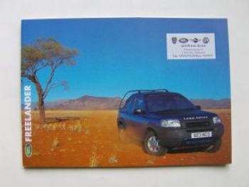 Land Rover Freelander Prospekt 2000 +Preisliste 3/2001 NEU