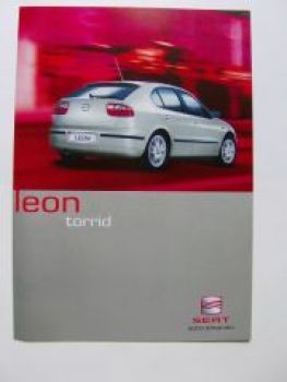 Seat Leon torrid Prospekt 1/2002 NEU