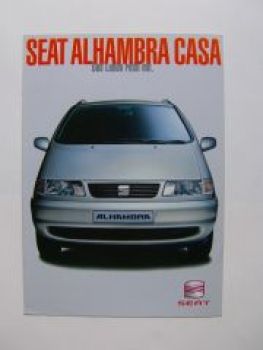 Seat Alhambra Casa Sondermodell Prospekt 2/1999 NEU
