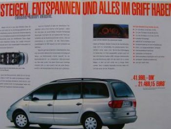 Seat Alhambra Casa Sondermodell Prospekt 2/1999 NEU
