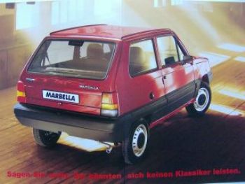 Seat Marbella Prospekt 8/1997 Rarität NEU