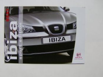Seat Ibiza Sport Edition Prospekt 8/2005 NEU