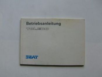 Seat Toledo Betriebsanleitung 1991 +Diesel