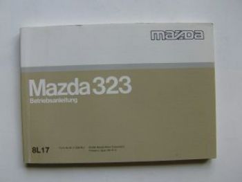 Mazda 323 Betriebsanleitung 1992 Rarität