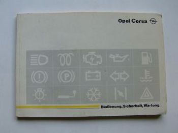 Opel Corsa B Betriebsanleitung 1/1993