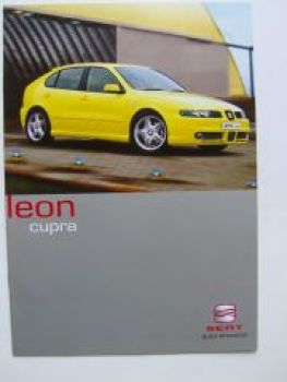 Seat Leon Cupra 2/2001 Prospekt NEU
