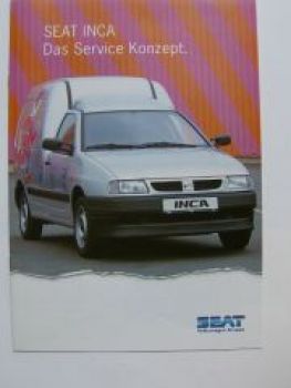 Seat Inca Service Konzept Propsekt 10/1996 NEU